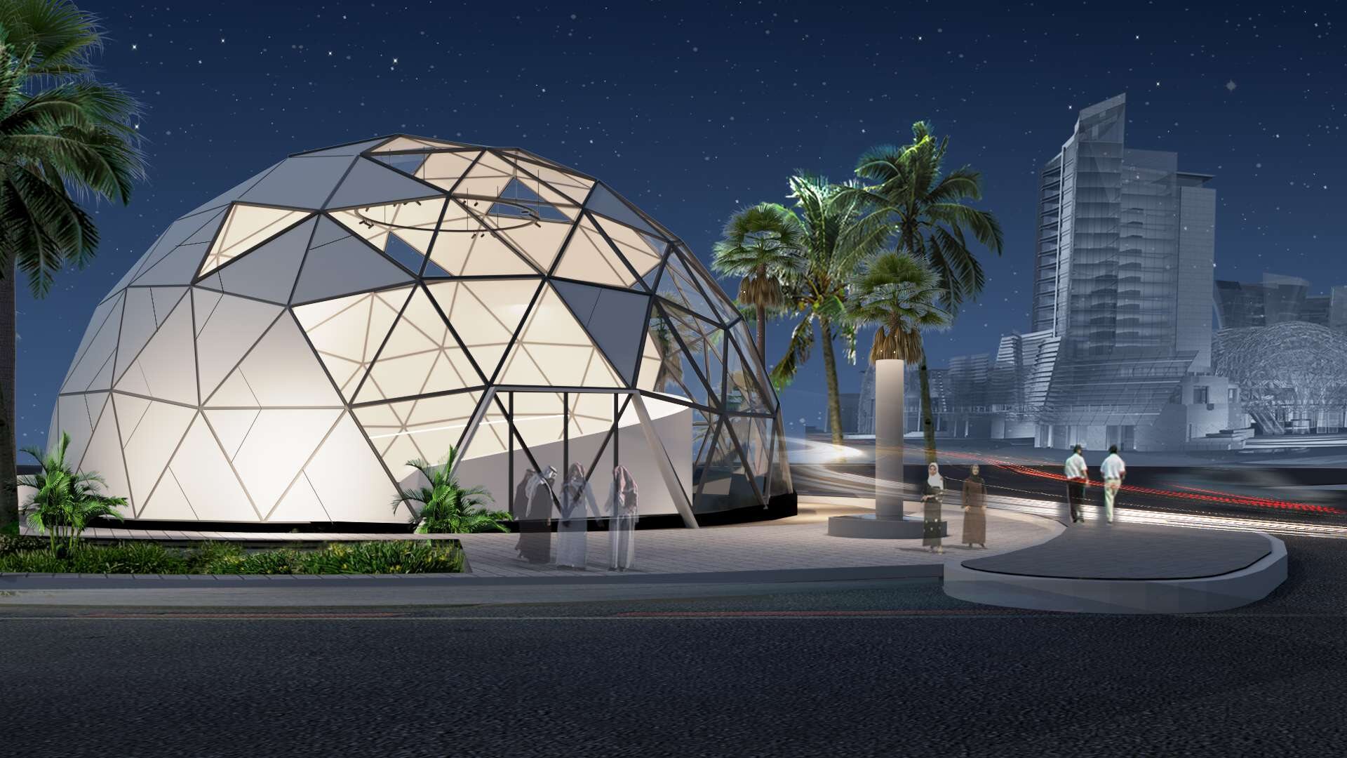 Jeddah Dome geodesic event space
